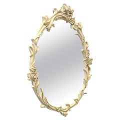 CAROLINA MIRROR Specchio da parete ovale con motivo floreale