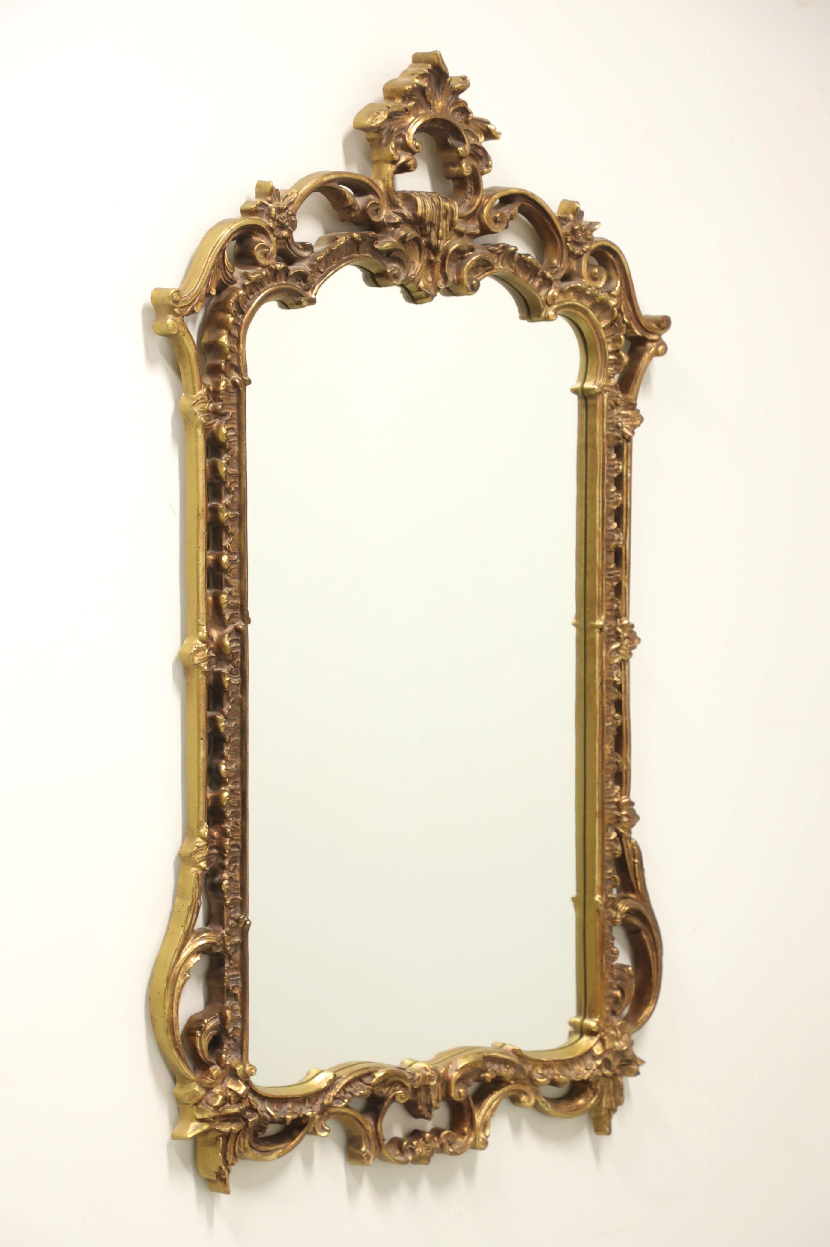 CAROLINA MIRROR Rococo Style Gold Gilt Wall Mirror For Sale 1