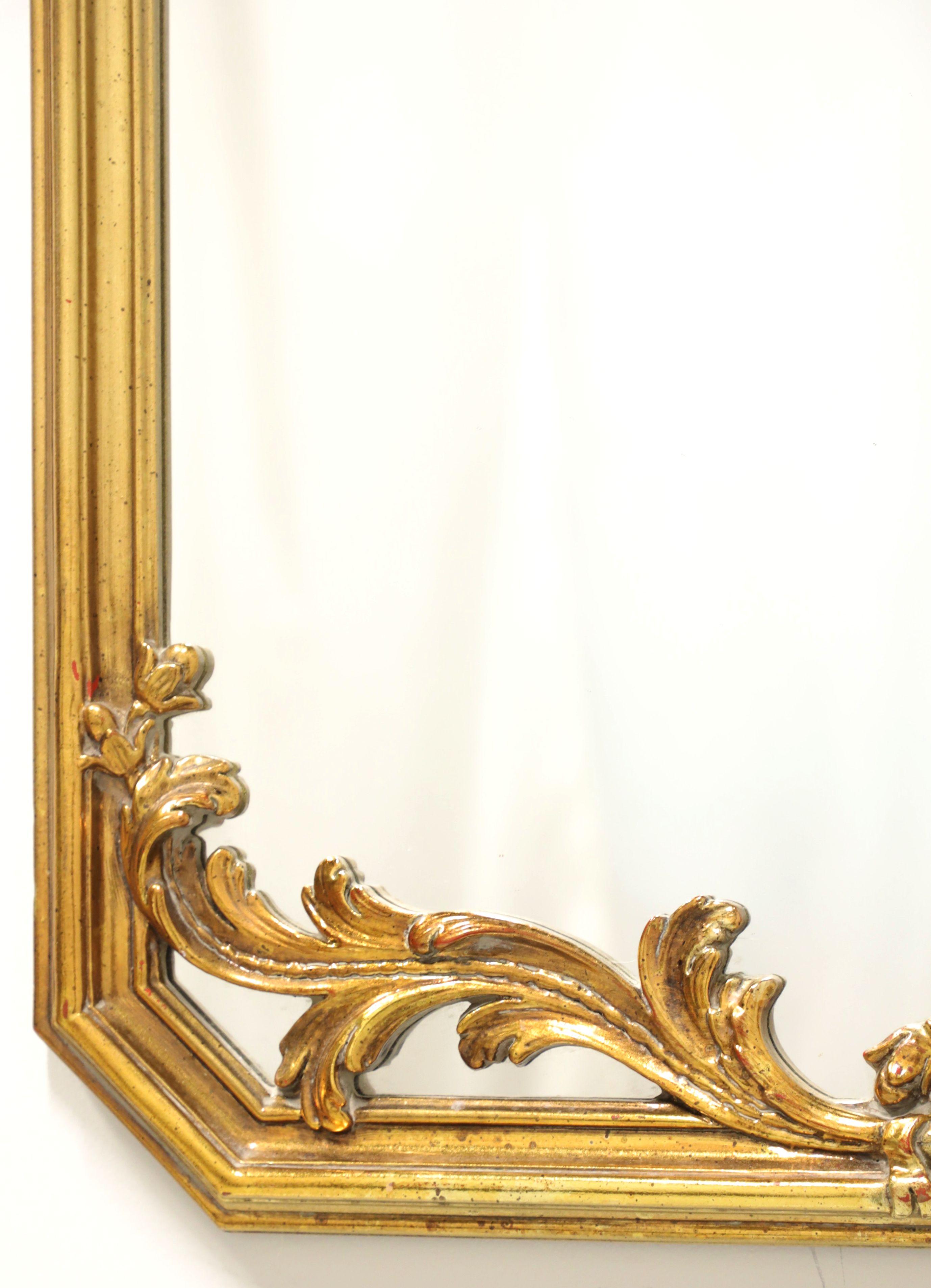 American CAROLINA MIRROR Traditional Style Gold Acanthus Leaves Wall Mirror