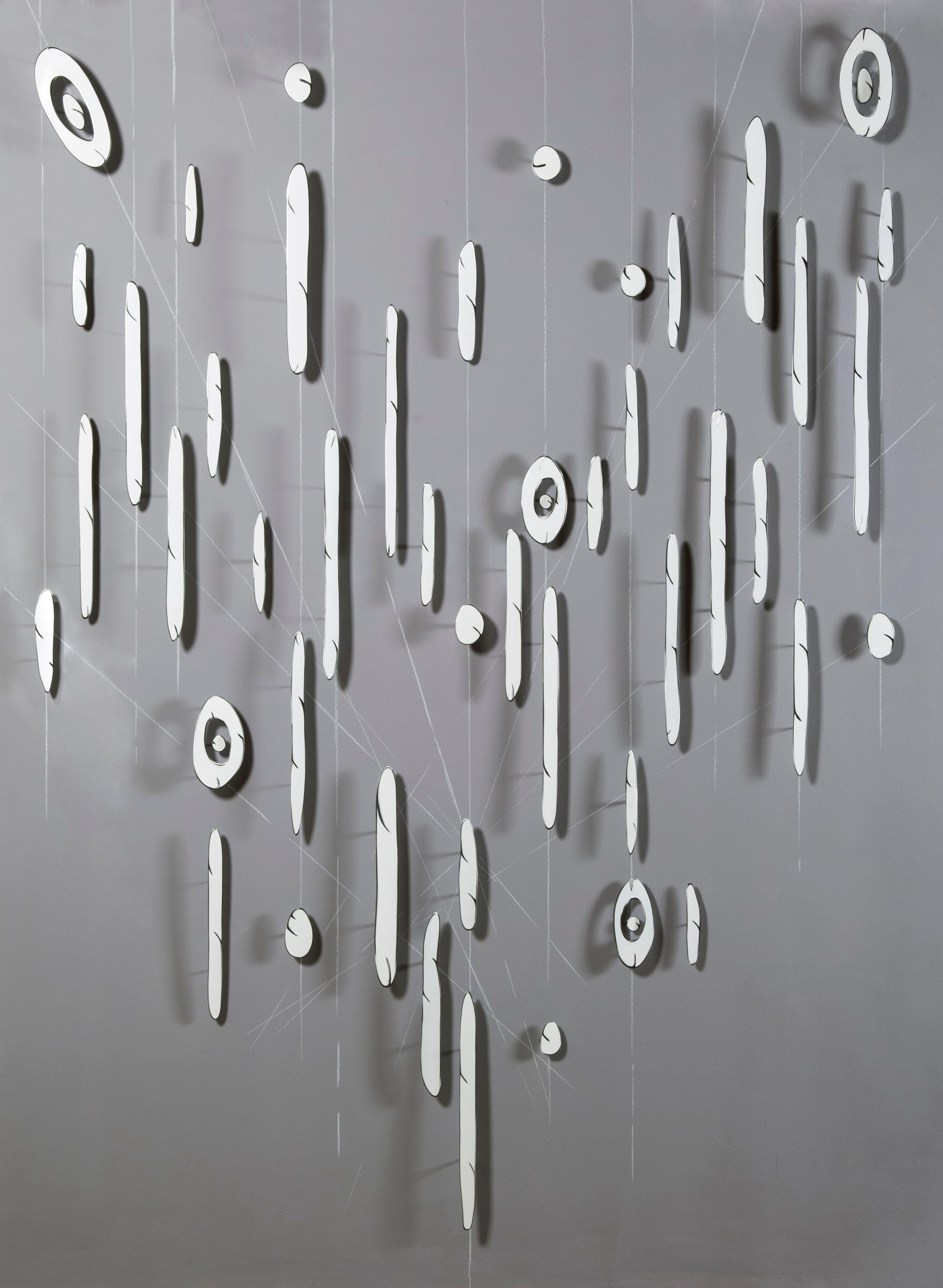 Carolina Sardi Abstract Sculpture - Falling White