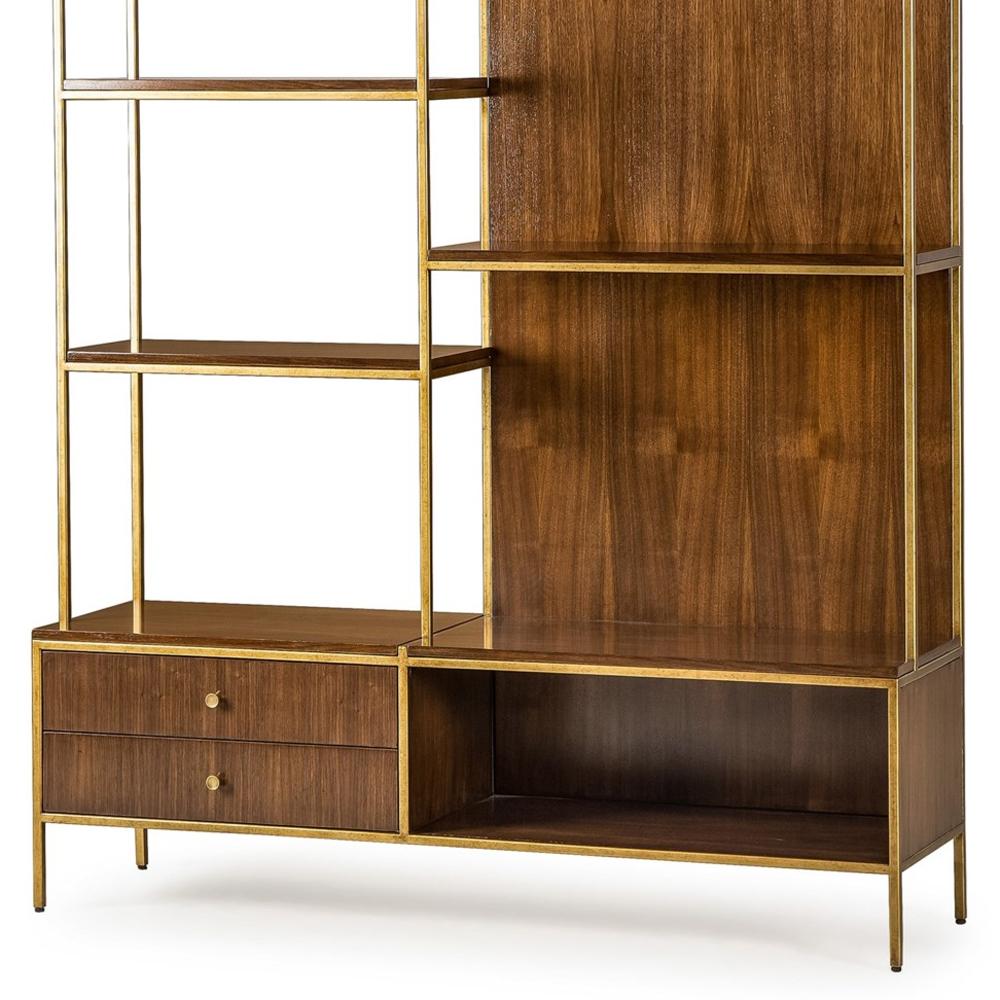 Carolina Shelf in Solid Oak and Walnut Structure In New Condition In Paris, FR