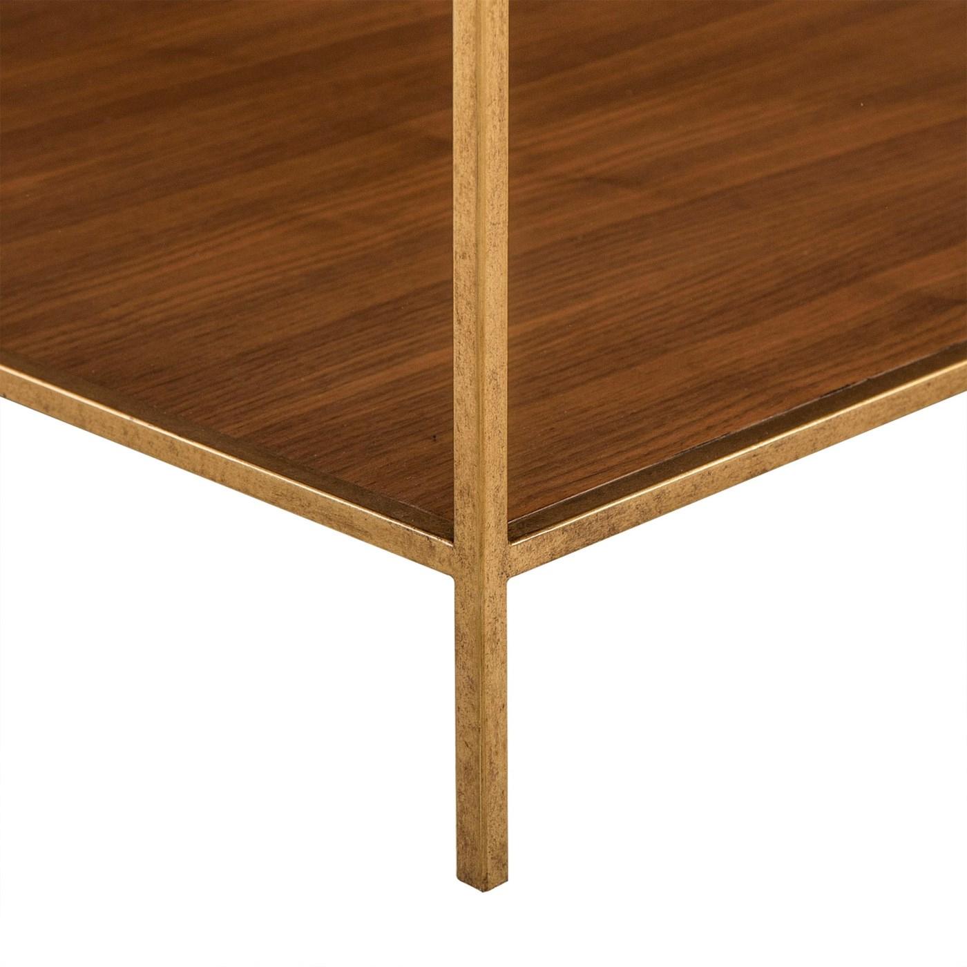 Carolina Side Table with Black Marquina Marble Top 1