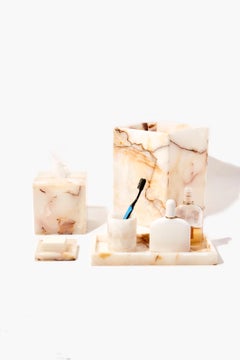 Porta sapone Carolina, Pietra Onice Crema