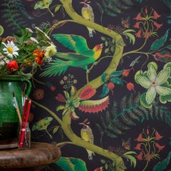 Carolina Tree of Life in Prunus Tropical Botanical Wallpaper