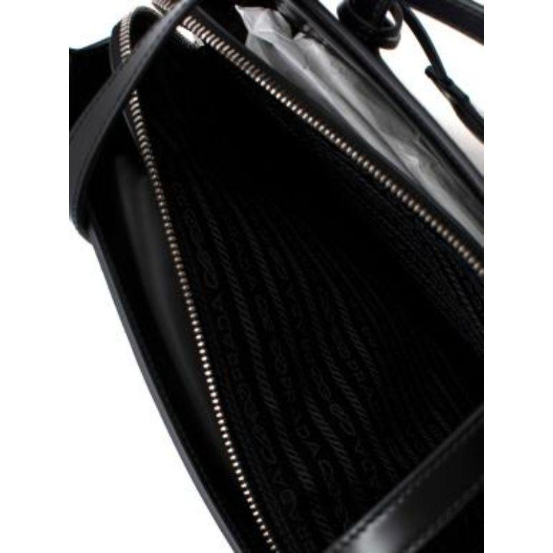 Caroline Black Leather Tote Bag For Sale 6