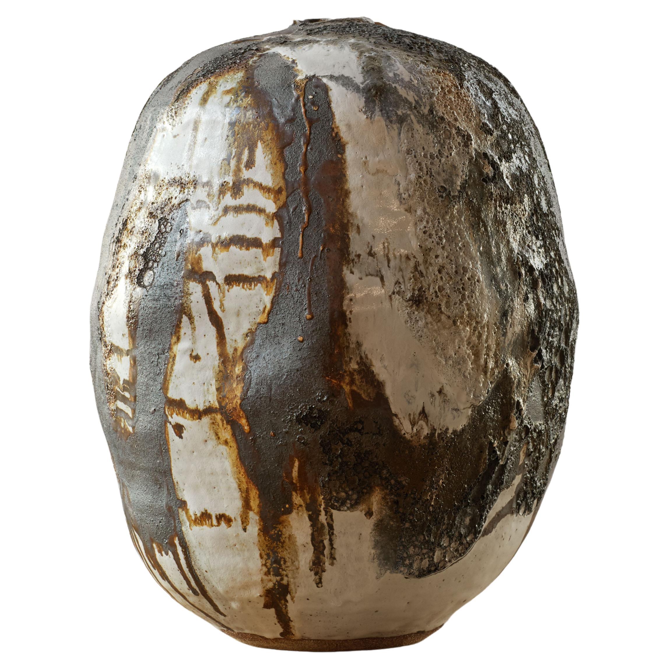 Caroline Blackburn Lava Vase, Signed 2019 For Sale