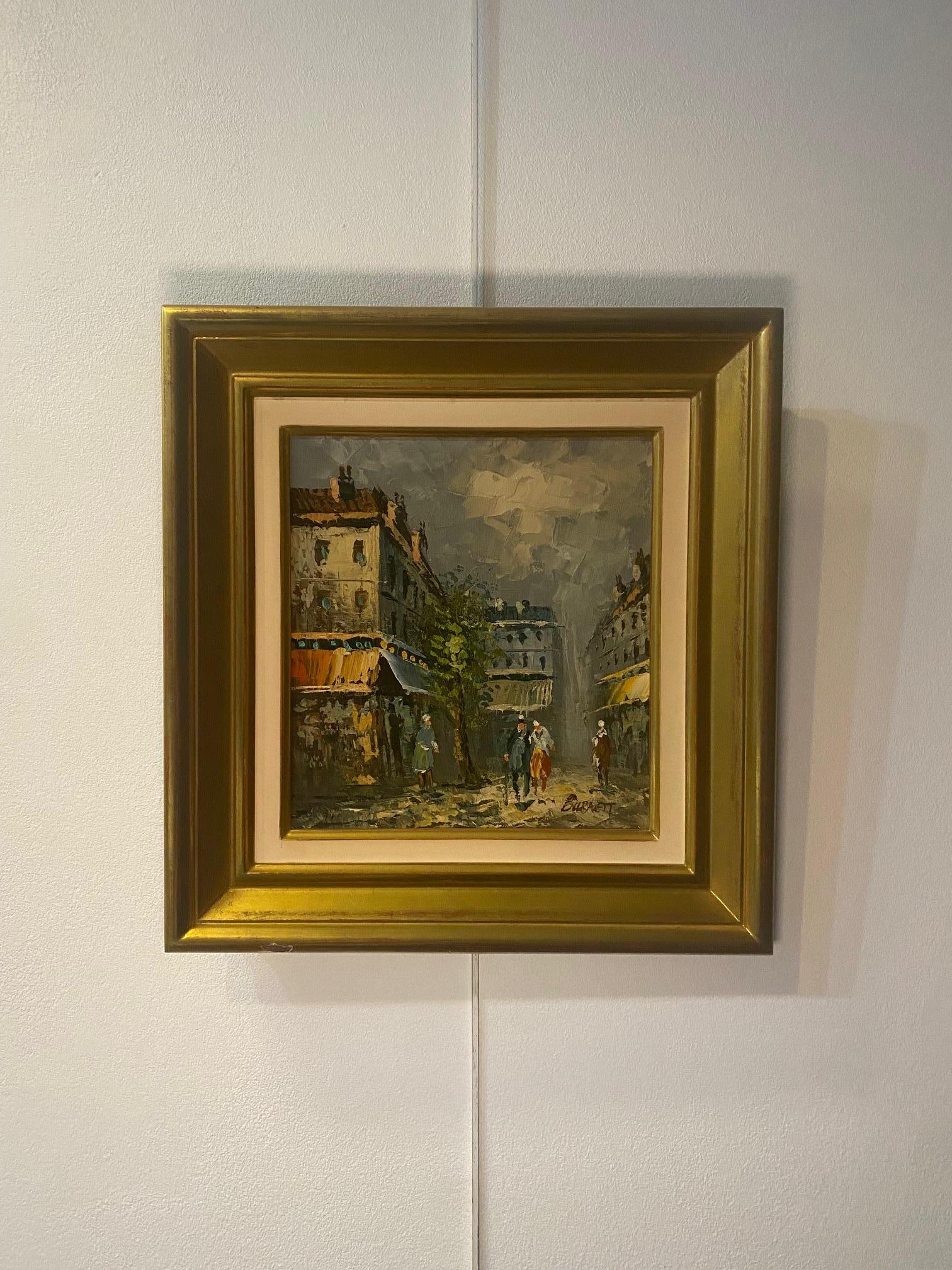 Paisaje urbano de Caroline Burnett - Óleo sobre lienzo 24x26 cm 1