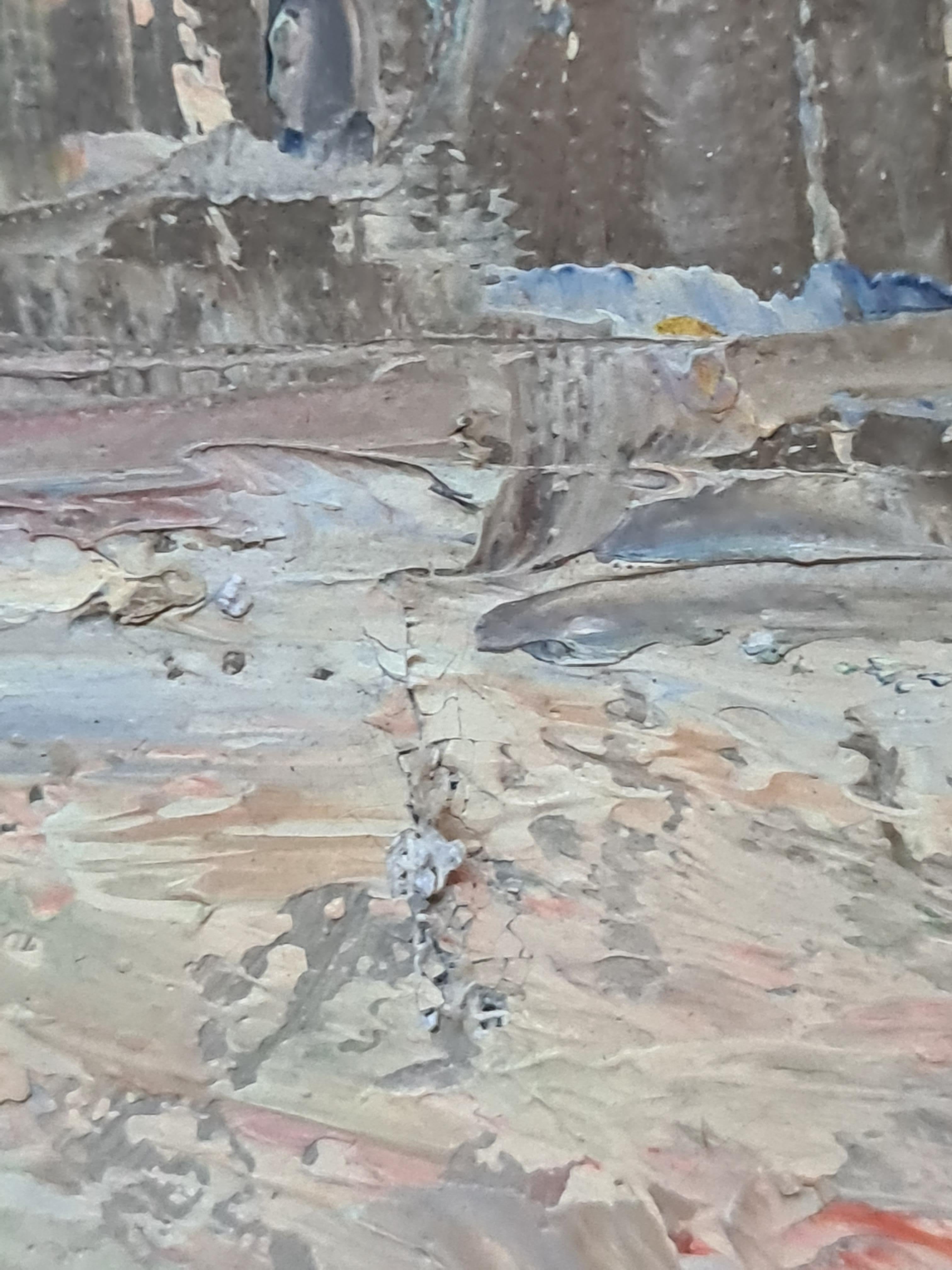 Vista de París, mediados del siglo XX Óleo sobre lienzo 3