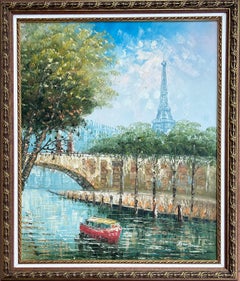 París Francia óleo sobre lienzo pintura paisaje urbano