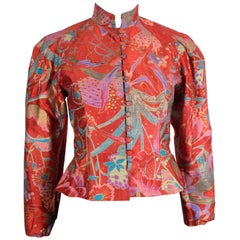 Retro Caroline Charles Silk Jacket