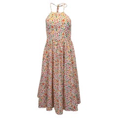 Vestido midi estampado «Gretta» de Caroline Constas, de algodón multicolor