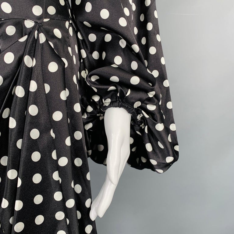 caroline constas brown polka dot dress Caroline Constas