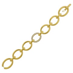 Caroline Ellen Gold Diamond Link Bracelet