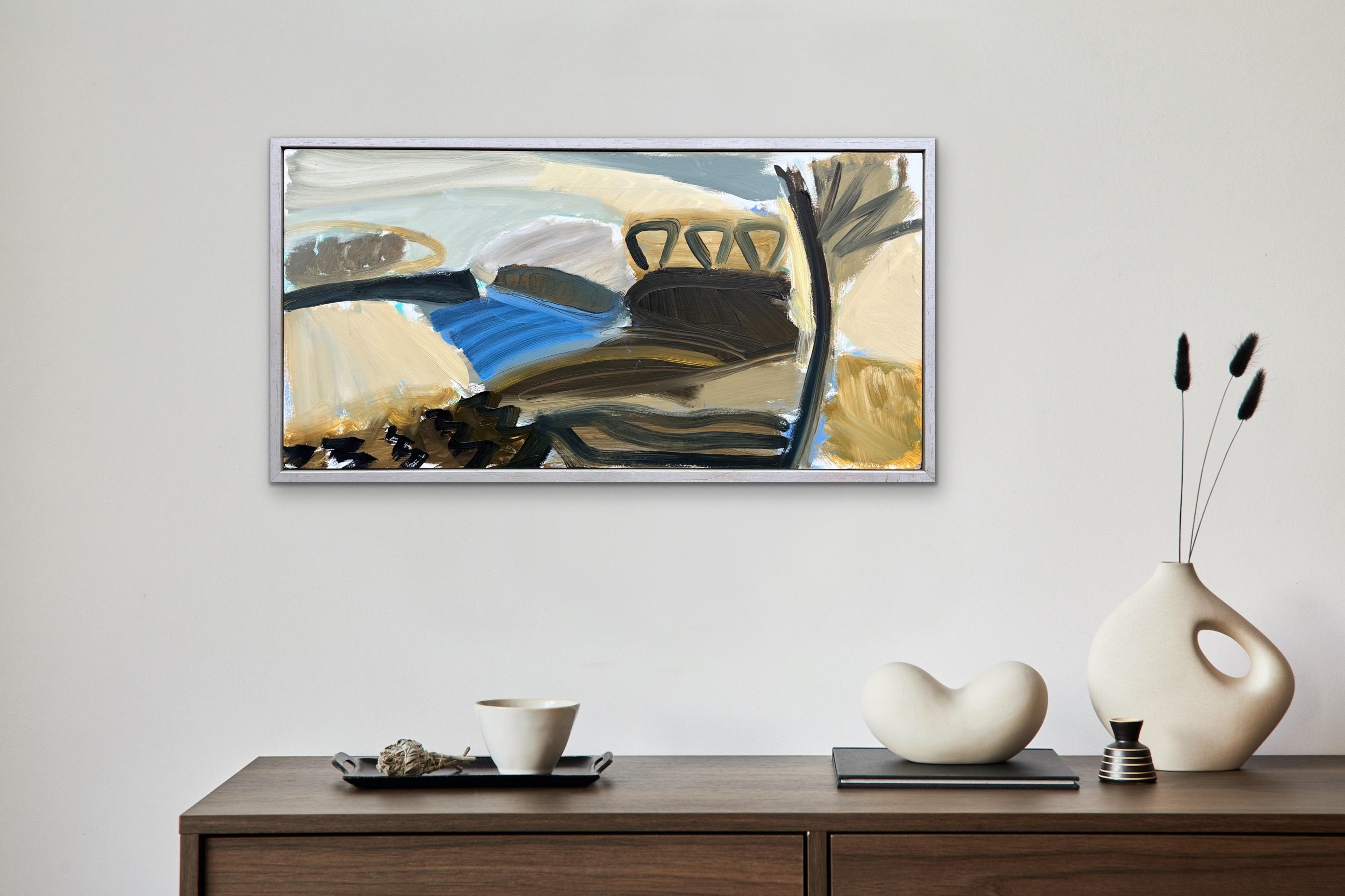 Ashley.  Winter Walk, modern art, contemporary painting, landscape 2