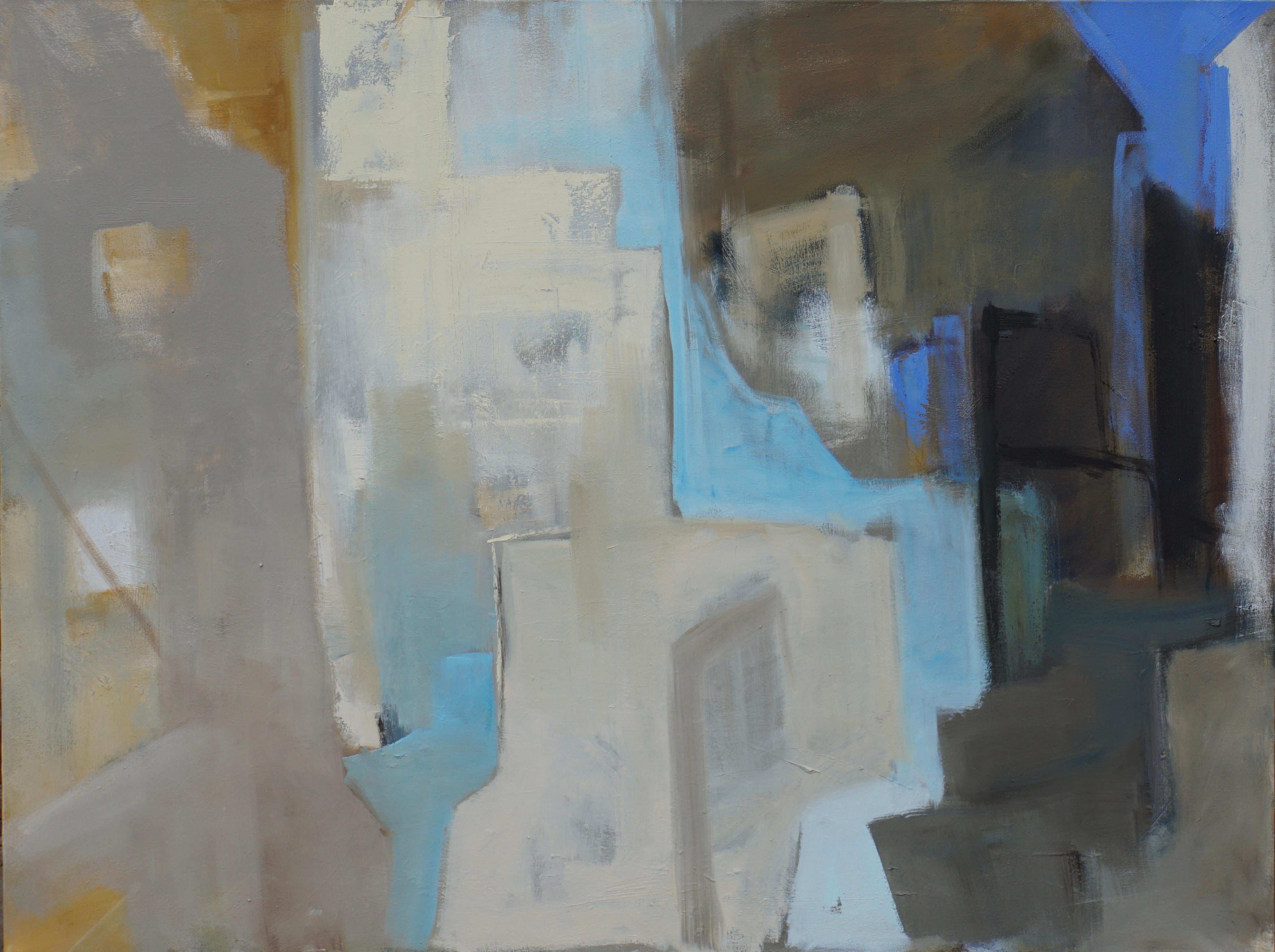 St Ives Opes 2 & St Ives Ravel, 2er-Set, Originalgemälde, Abstrakt – Painting von Caroline Hall