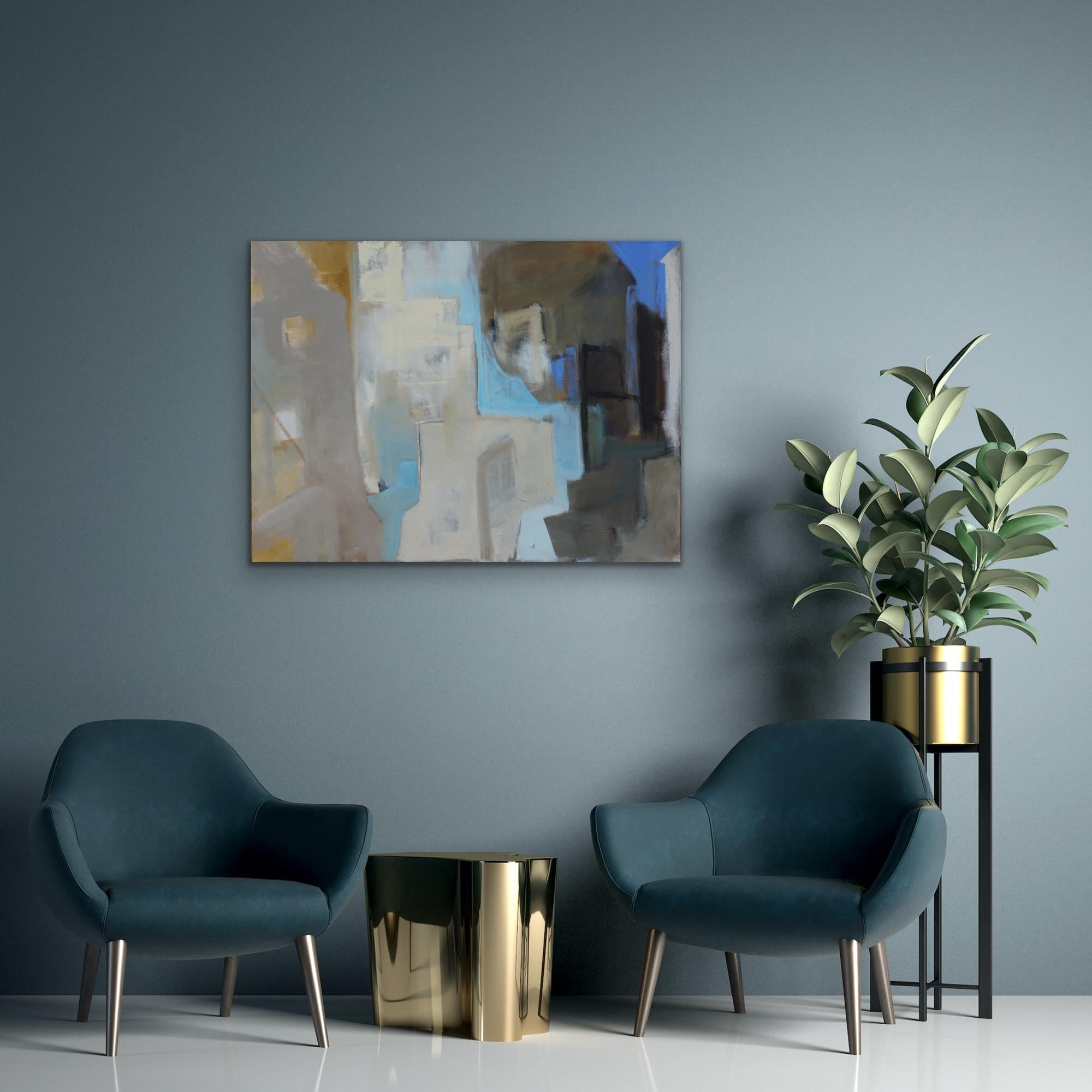 St Ives Opes 2 & St Ives Ravel, 2er-Set, Originalgemälde, Abstrakt (Zeitgenössisch), Painting, von Caroline Hall