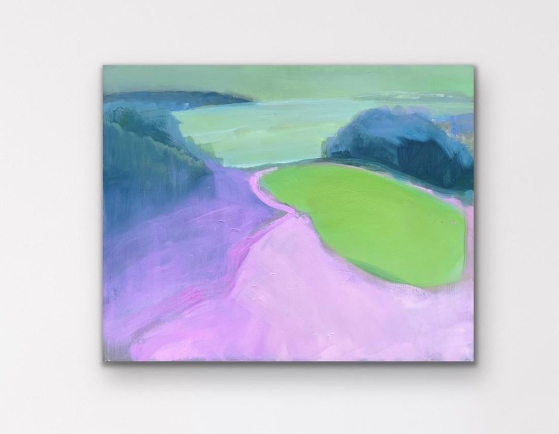 Trelissick. No Horizon.Original painting, Abstract Landscape art, Modern For Sale 6