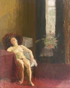 Vintage Seated Female Nude