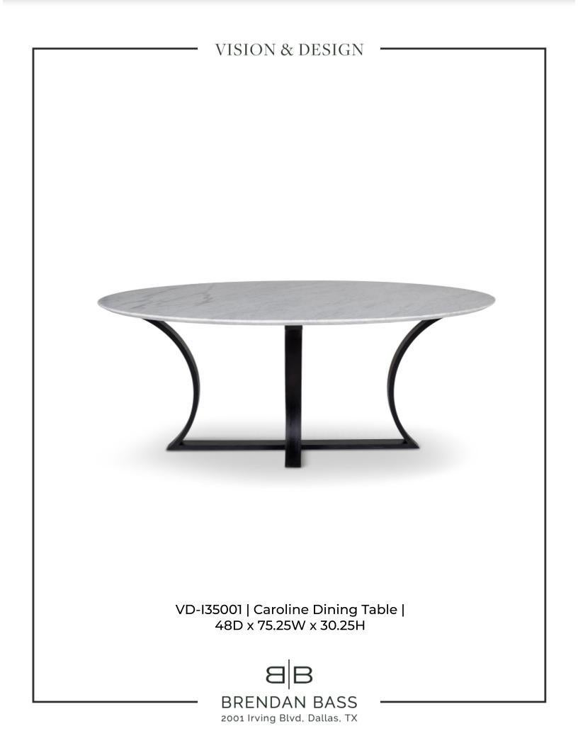 Caroline Marble Dining Table  For Sale 2