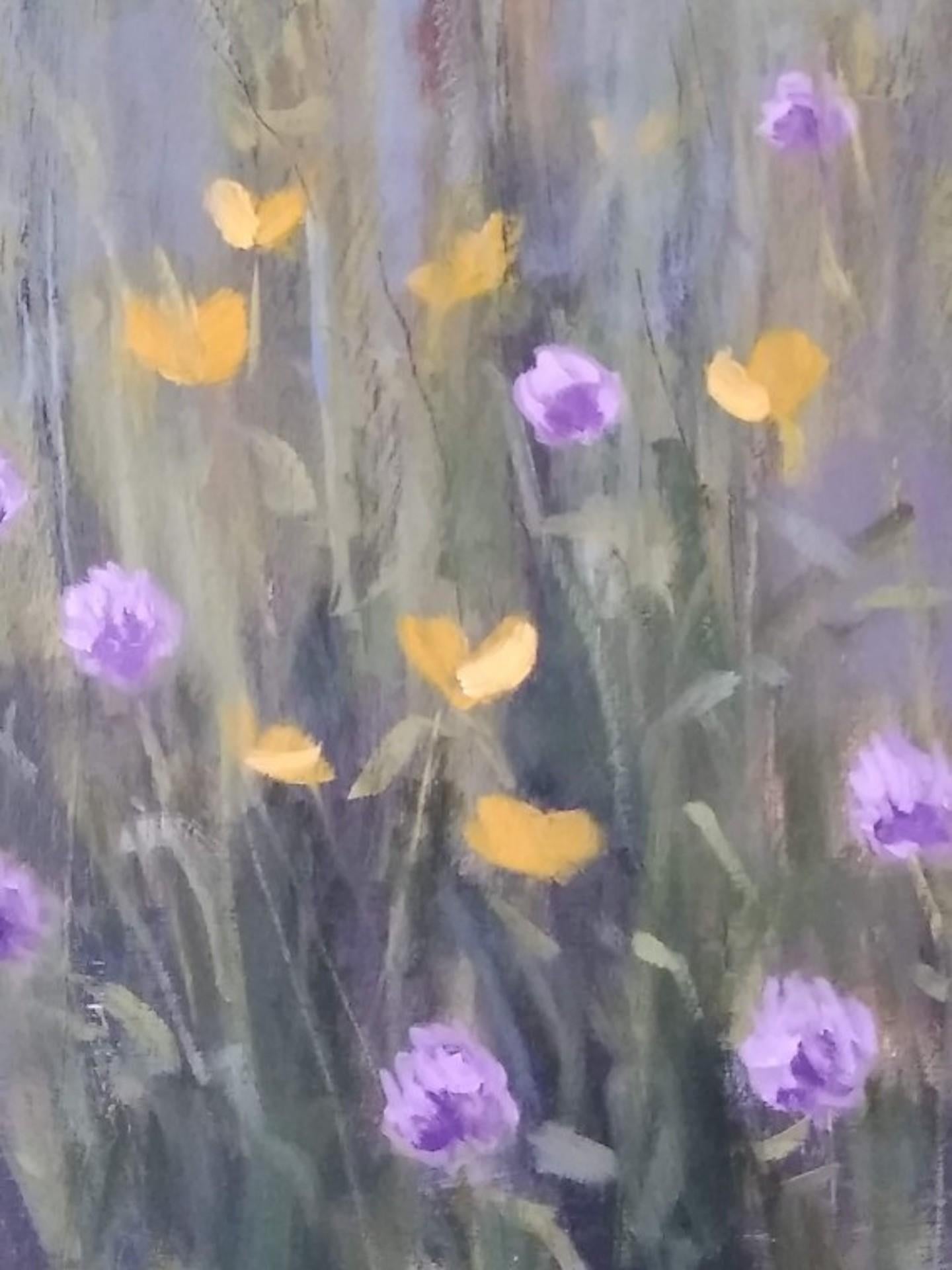 Butterkrüge und Kleeblatt, Landschaftsgemälde, Original-Kunst von John Mcmillan Davey (Zeitgenössisch), Painting, von Caroline McMillan Davey