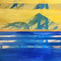 Sunset Ride, Painting, Acrylic on Wood Panel