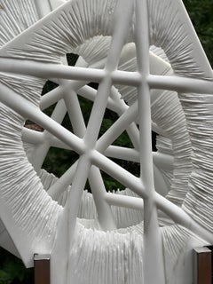 "INNER VIEW_Nexus_cellular", Organic, Abstract Marble Sculpture, Large Outdoor