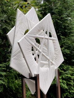 "INNER VIEW_Nexus_cellular", Organic, Abstract Marble Sculpture, Large Outdoor 