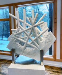 "INNER VIEW_Open_Nexus II"  Organic, Abstract Marble Sculpture