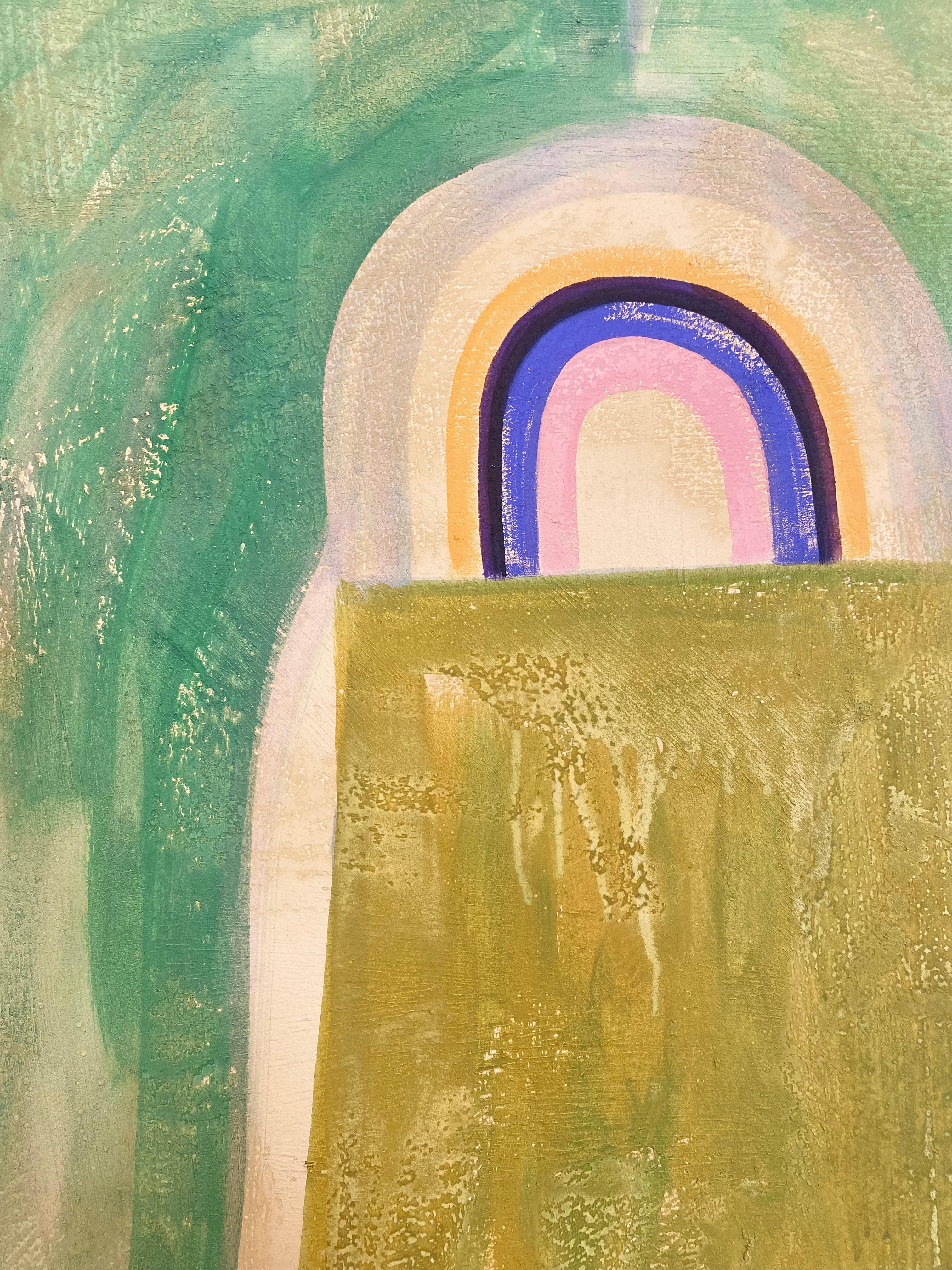 Peinture acrylique sur toile encadrée de Caroline Rennequin.

Caroline Rennequin est une artiste pluridisciplinaire parisienne née en 1970, reconnue pour son travail de peinture, de sculpture et de scénographie. Diplômé de l'École Estienne (1988),