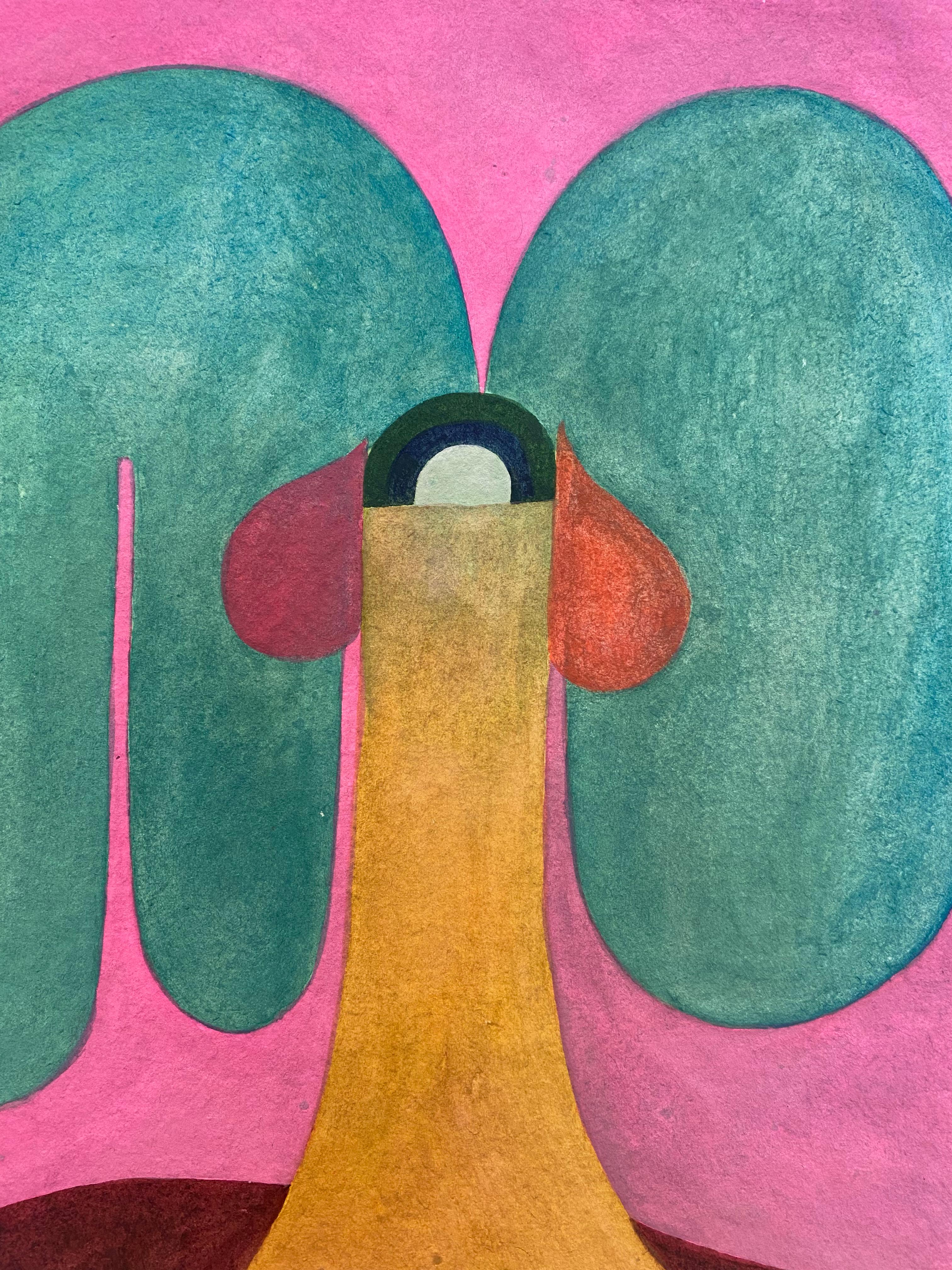 Watercolor painting on handmade paper by Caroline Rennequin exhibited at Galeria Tambien in Ibiza.

Caroline Rennequin is a Parisian multidisciplinary artist born in 1970, recognized for her work in painting, sculpture and scenography. Graduated of