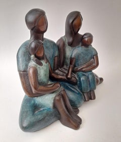 Family of Four sculpture by Caroline Russell