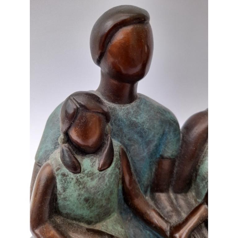 This piece was inspired by Caroline's own family, both past and present. She grew up with a younger brother, and had two children boy and girl herself.

Caroline Russell is a London-based sculptor, working mainly in clay, plaster and jesmonite,