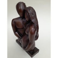 Pregnant Woman bronze figurative sculpture by MRSS Caroline Russell