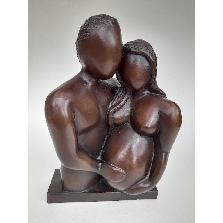 Figurative Sculpture Caroline Russell - Woman Pregnant Woman (femme prégnante)