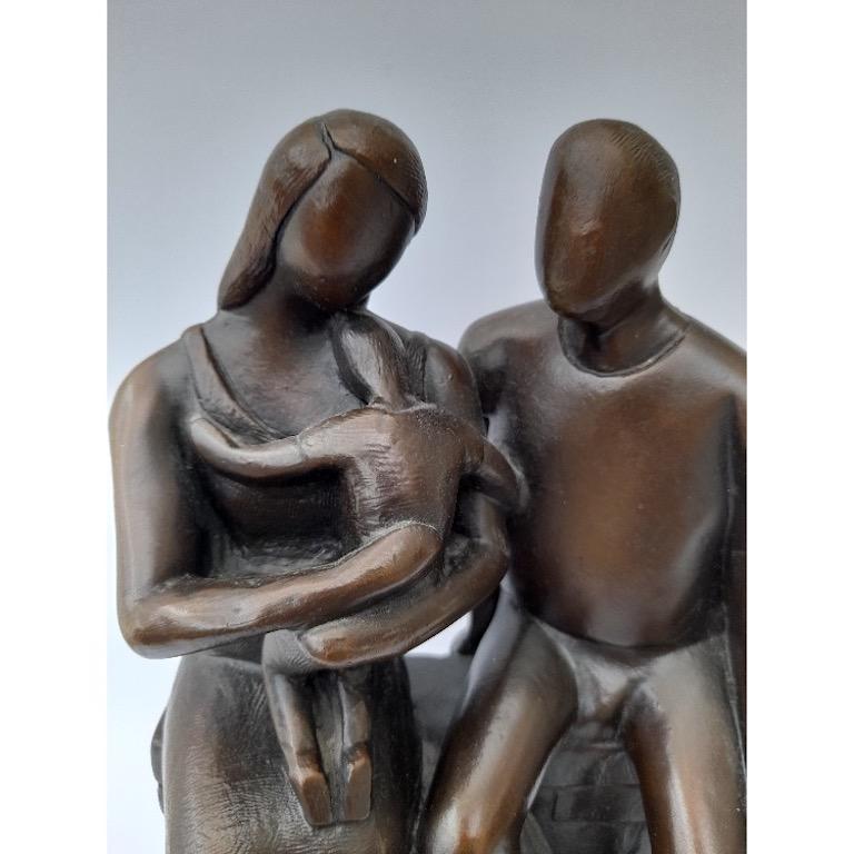 The New Baby - Sculpture by Caroline Russell