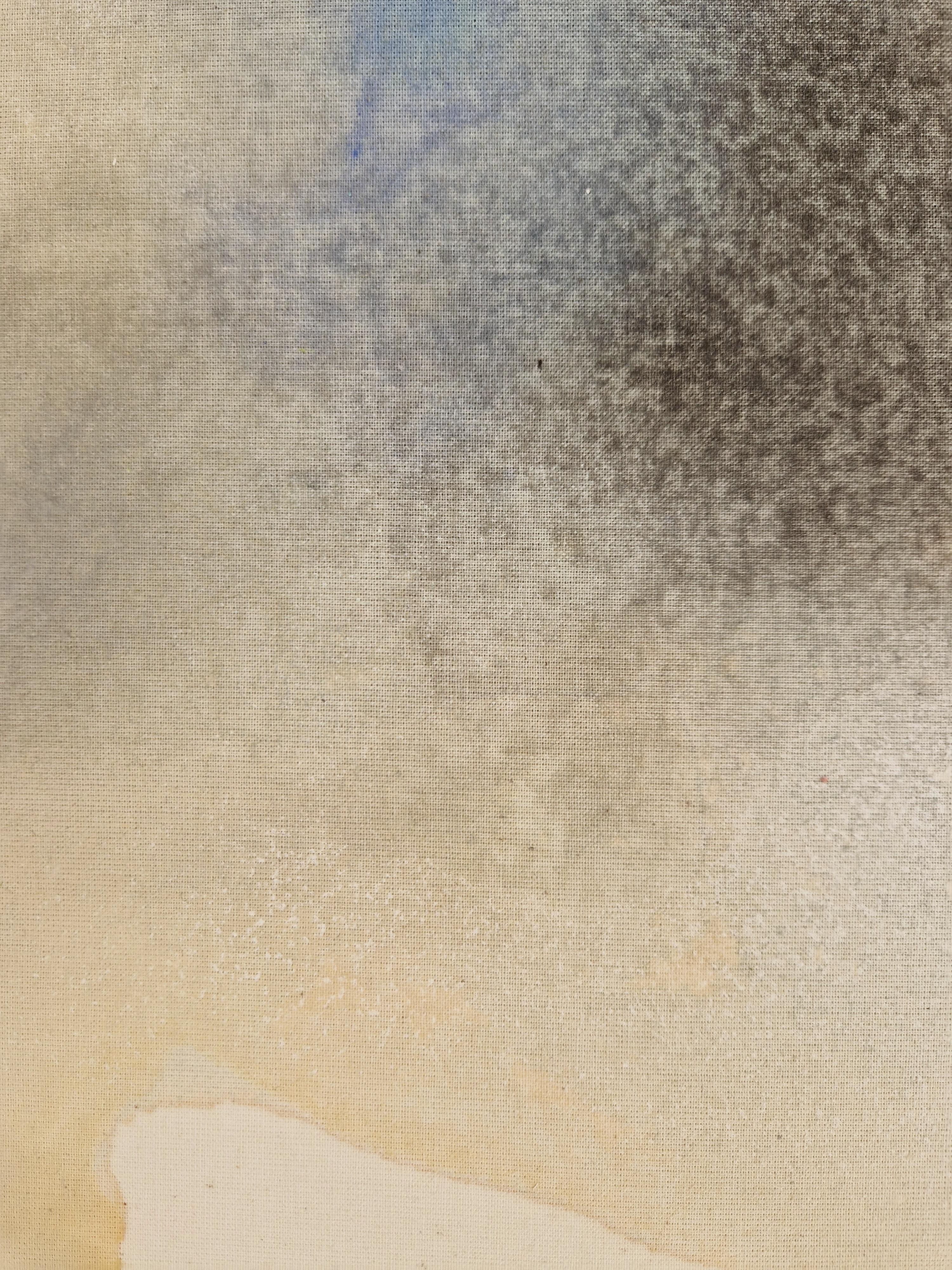 From far away - Fluid Acrylic Painting on raw canvas, 2022,  by Caroline Weber For Sale 9