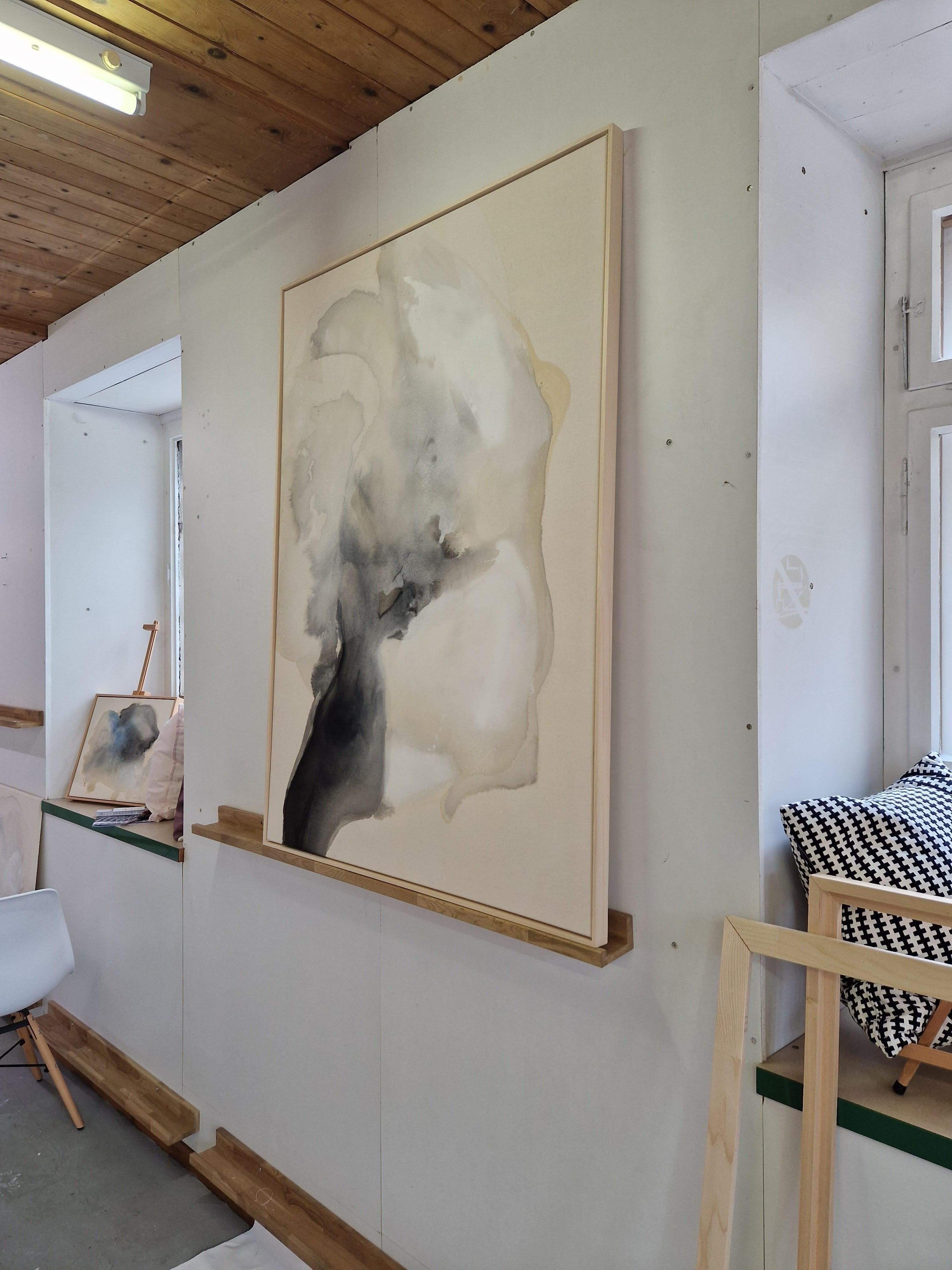 In Love - Pittura acrilica fluida su tela grezza, 2023,  da Caroline Weber 3