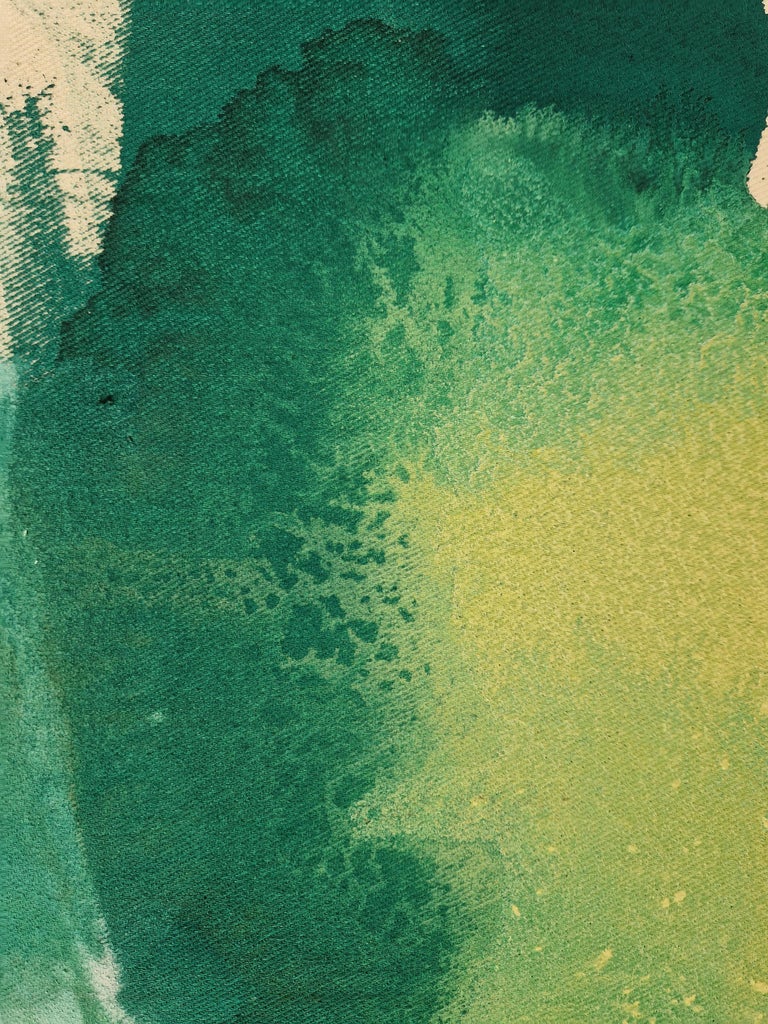 Caroline er Landscape Fluid Acrylic Painting on raw canvas, 2022