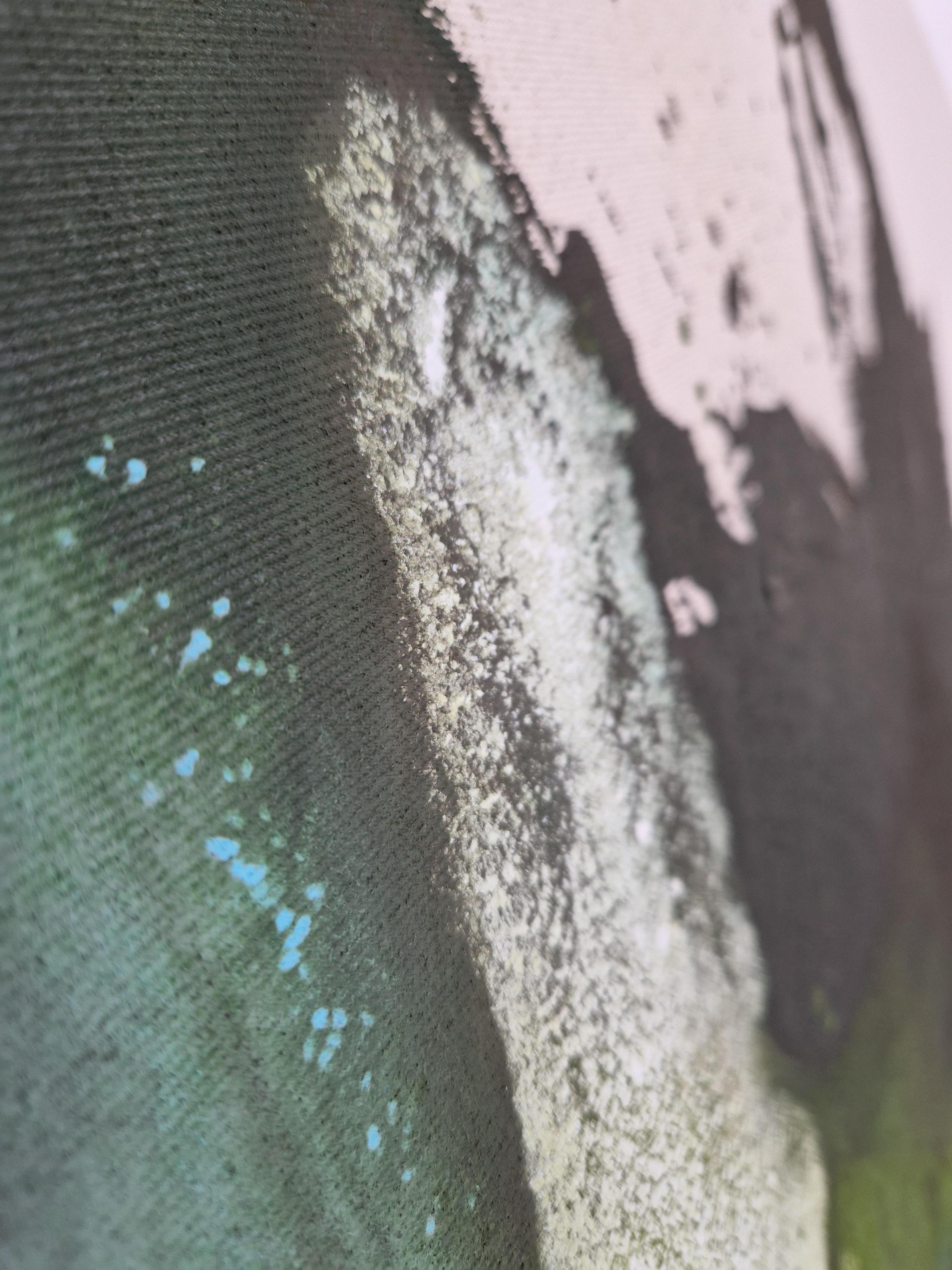 Paysage - Peinture acrylique fluide sur toile brute, 2022  Caroline Weber en vente 12