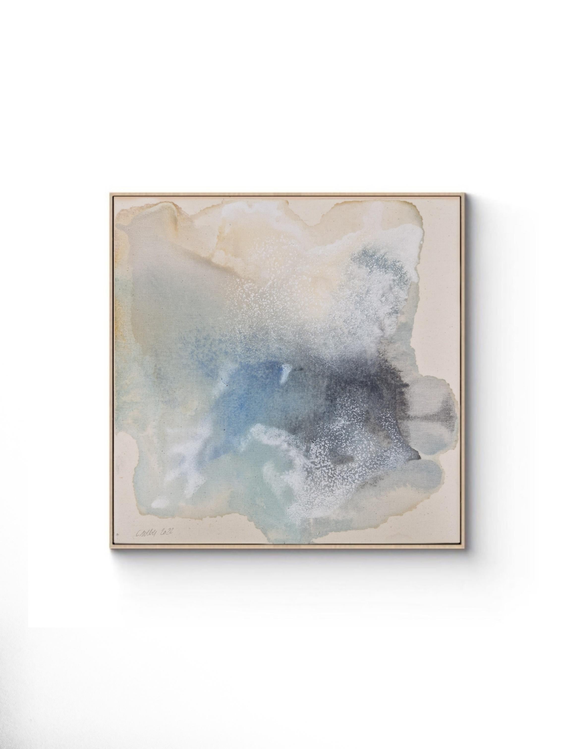 The Deep - Pittura acrilica fluida su tela grezza, 2022,  da Caroline Weber in vendita 1