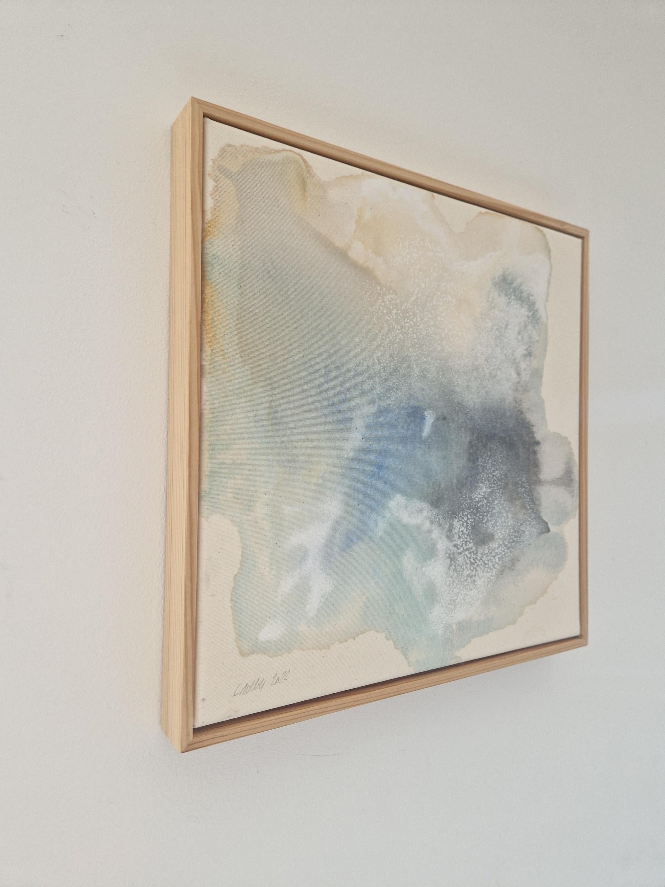 The Deep - Pittura acrilica fluida su tela grezza, 2022,  da Caroline Weber in vendita 2