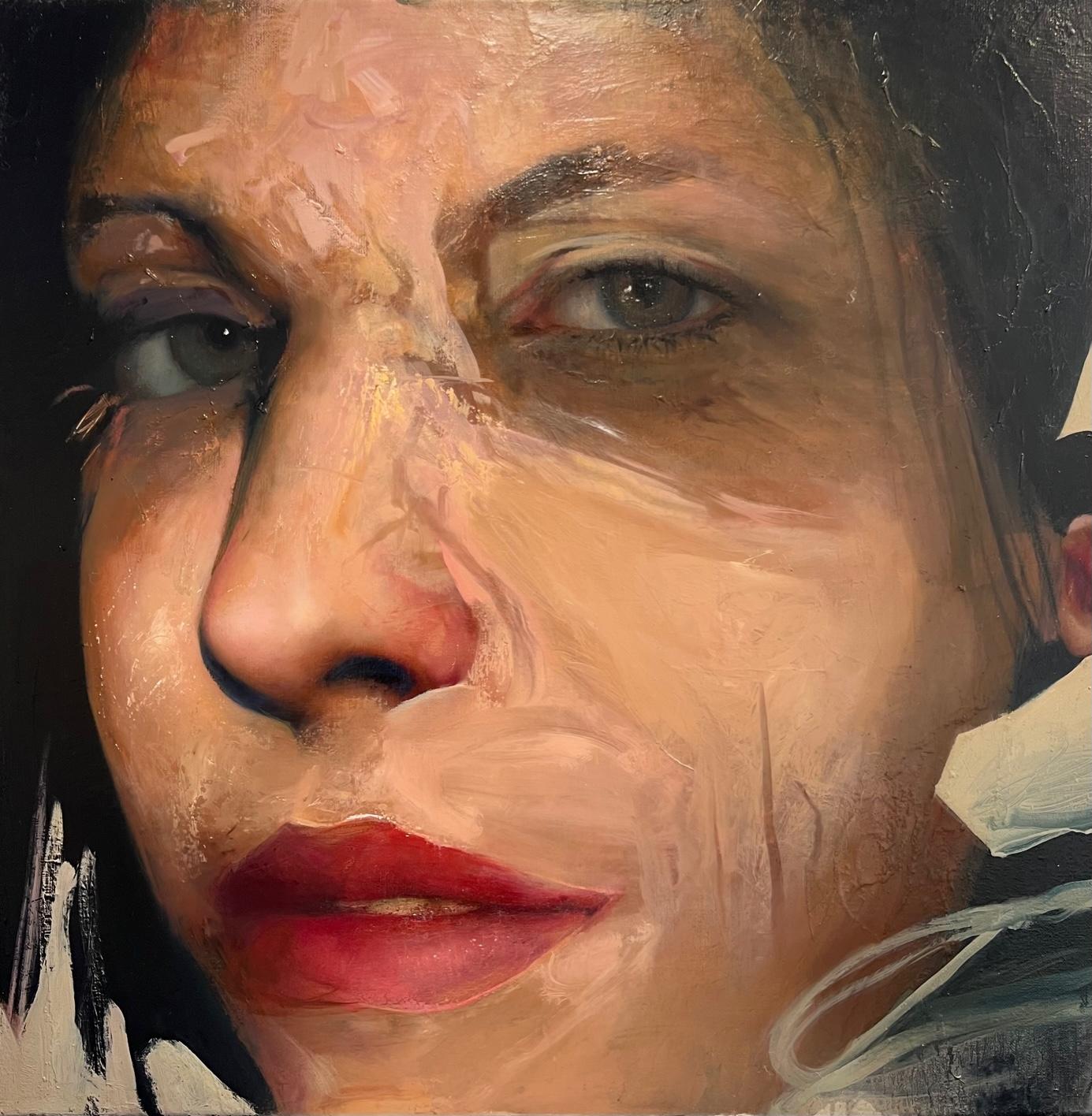 Portrait Painting de Caroline Westerhout - El asombroso parecido de la verdad Pintura al óleo sobre lienzo Retrato En Stock