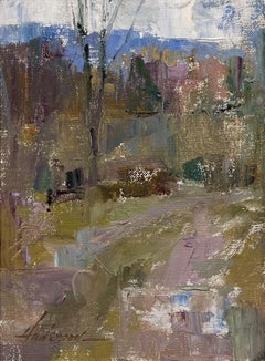 "Landscape Study" (2011), Original Expressionist Landscape Oil Painting