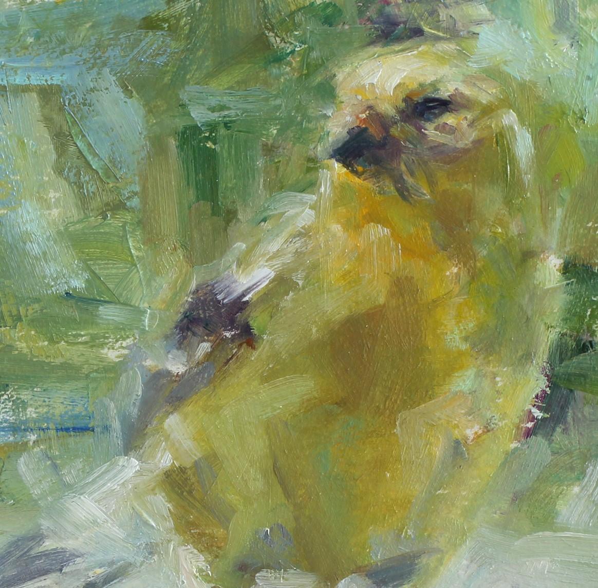 Uccello giallo - Painting di Carolyn Anderson