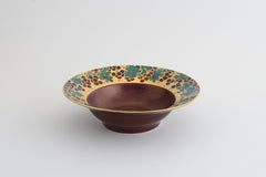 "Bountiful Harvest" (2024) By Carolyn Barlock, Original Gold and Porcelain Bowl