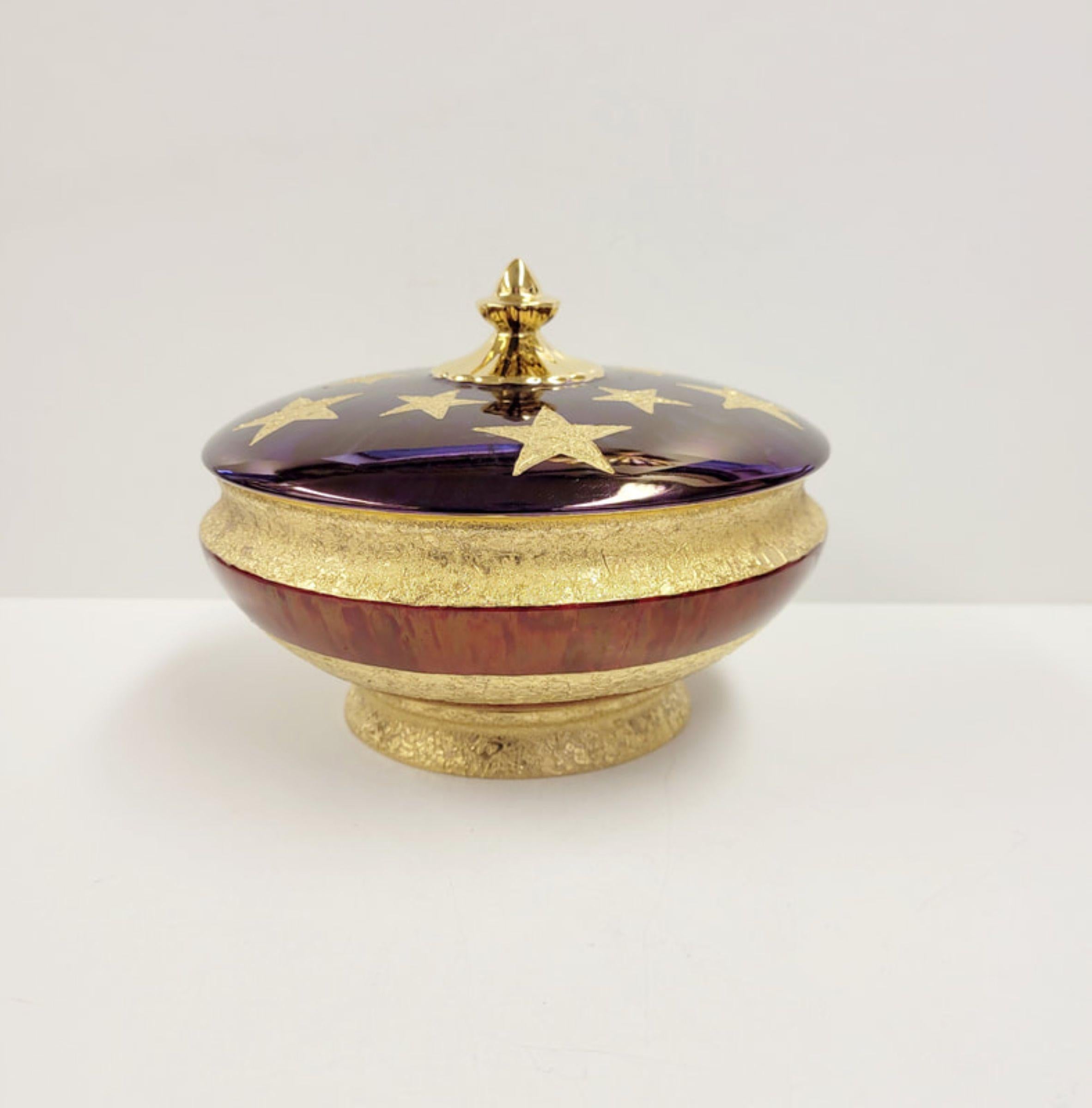 Carolyn Barlock Figurative Sculpture - Life, Liberty, and the Pursuit of Happiness Candy Box