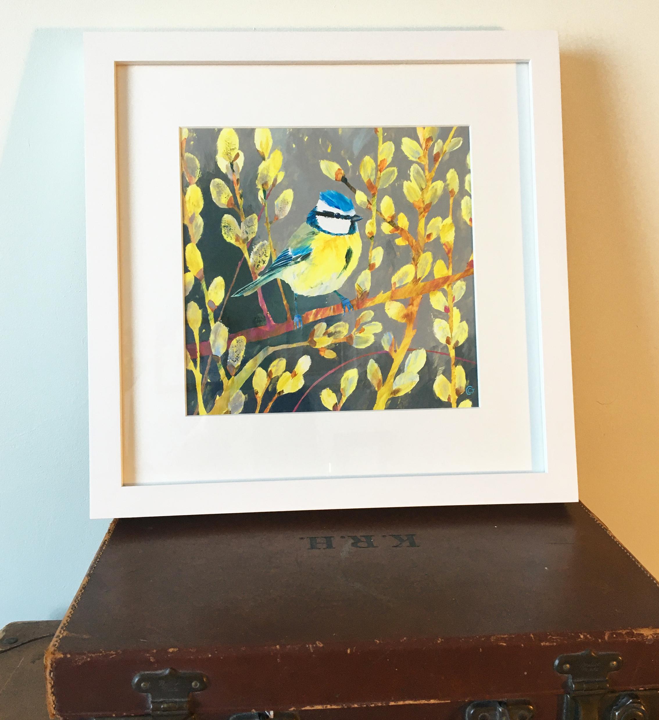 Blue Tit by Carolyn Carter, original animal painting, bird painting, painting For Sale 2