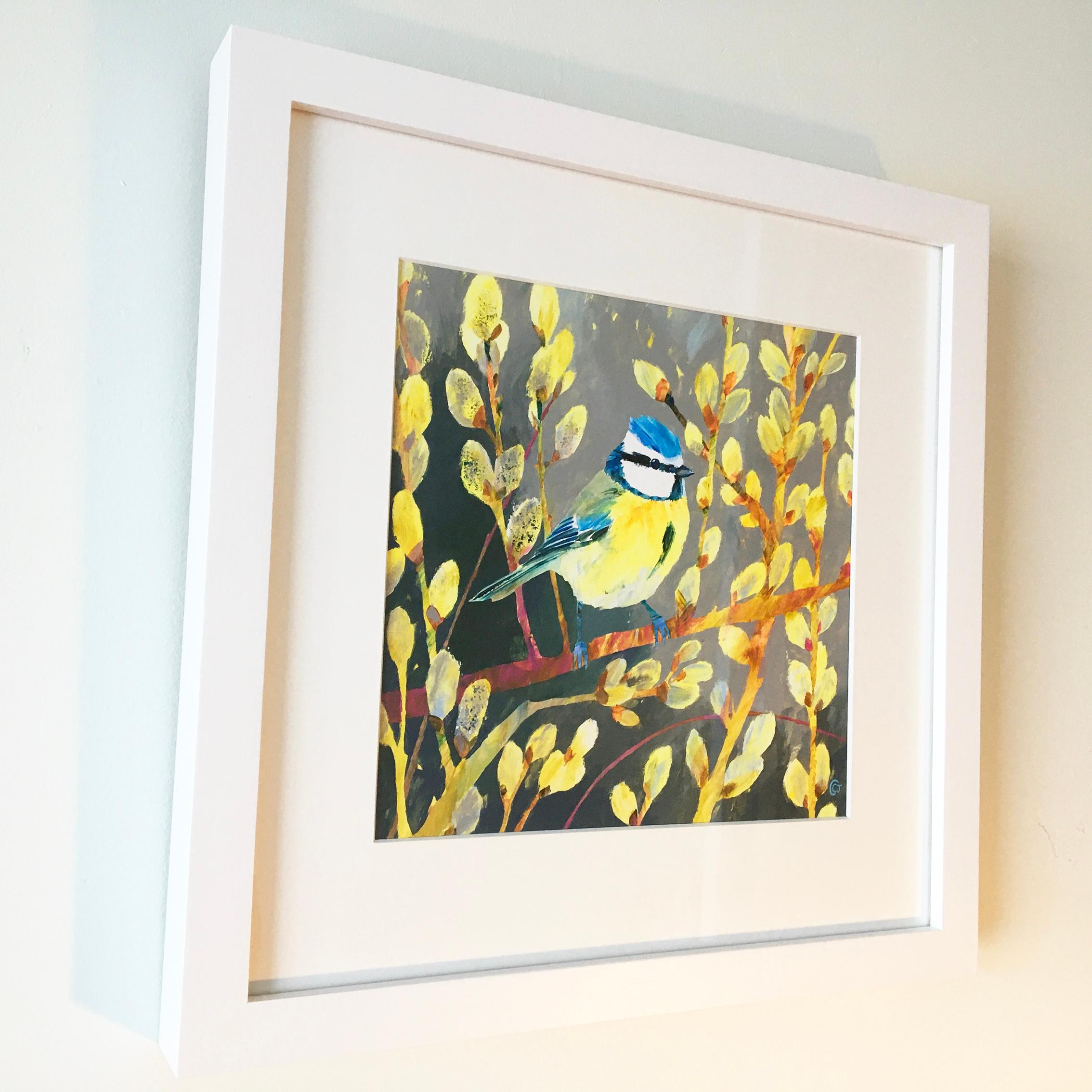 Blue Tit by Carolyn Carter, original animal painting, bird painting, painting For Sale 3