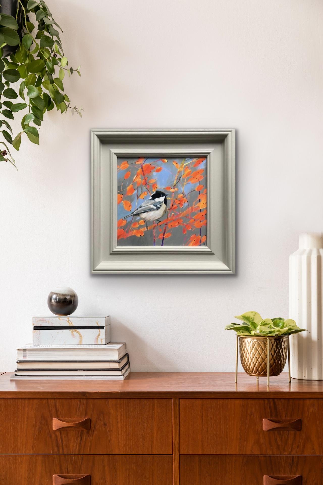 Carolyn Carter, Coal Tit, Affordable Art, Contemporary Bird Art, 4