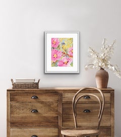 Carolyn Carter, Flycatcher Canary, Bright Animal Art, Original Animal Painting